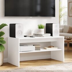 Compact and Modern 80 x 35 x 40 cm TV Cabinet in White