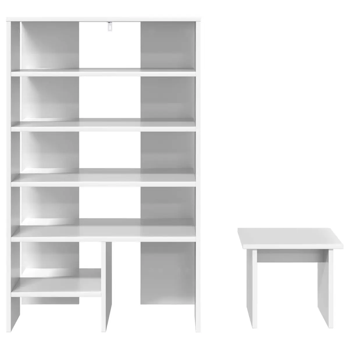 Shoe Cabinet with Shelf 2 pcs White Storage Organiser Modern Hallway Entryway