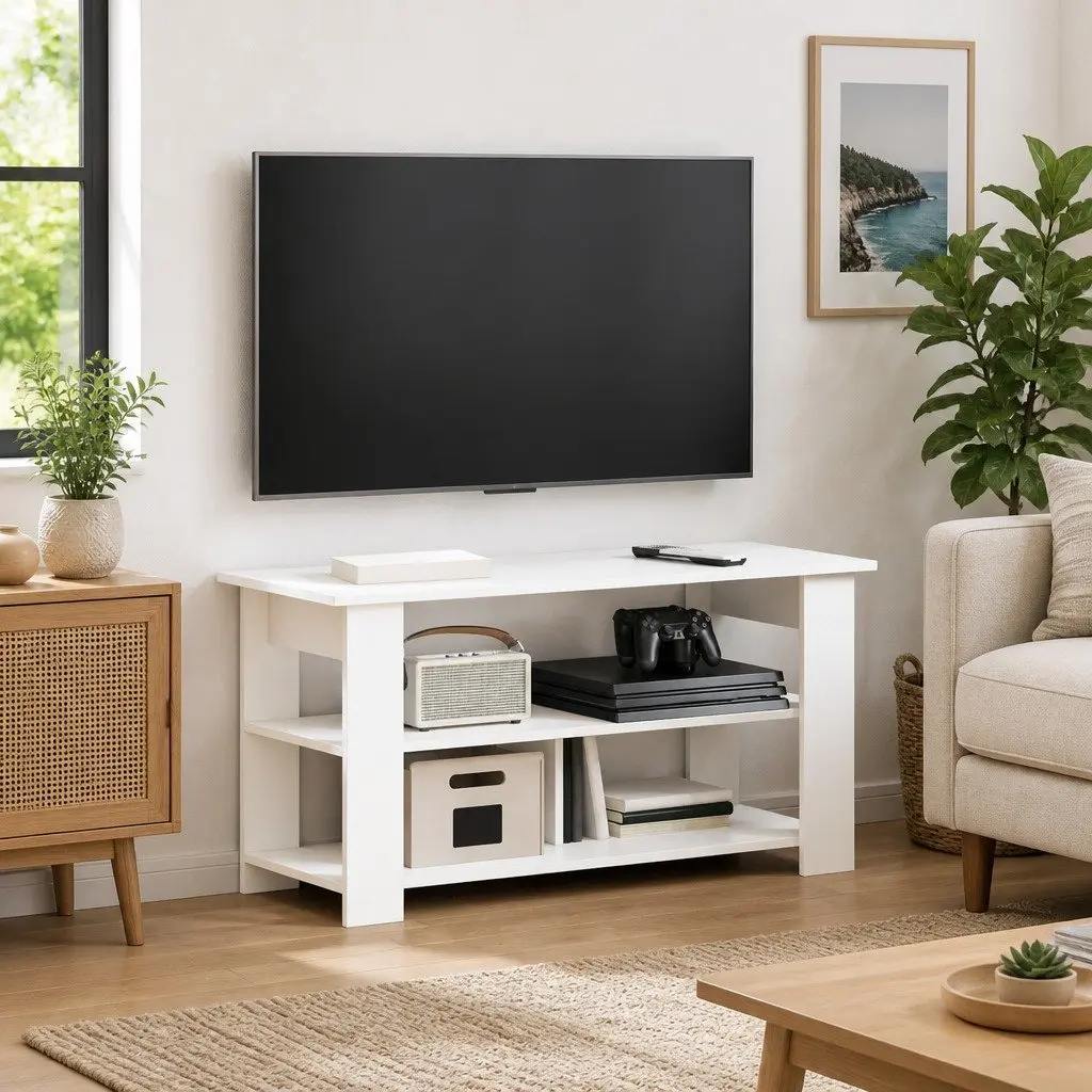 TV Stand in White