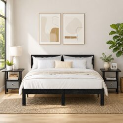 Stylish Black Bedside Tables – Quick Assembly, Great Storage