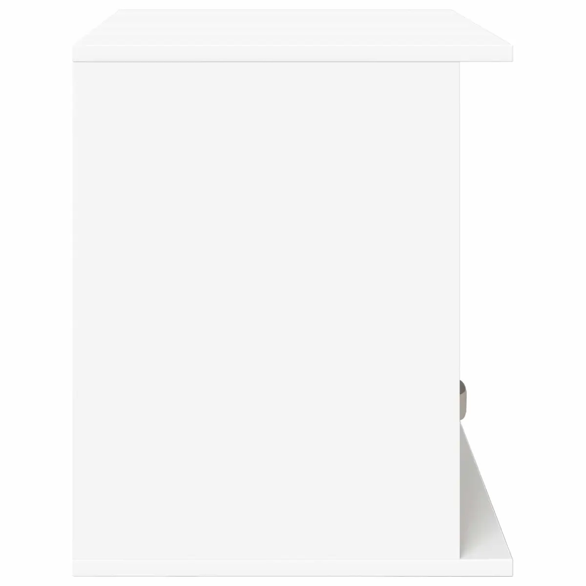 TV Stand White 79 x 40 x 48 cm Modern Lowboard with Drawer for Living Room Storage