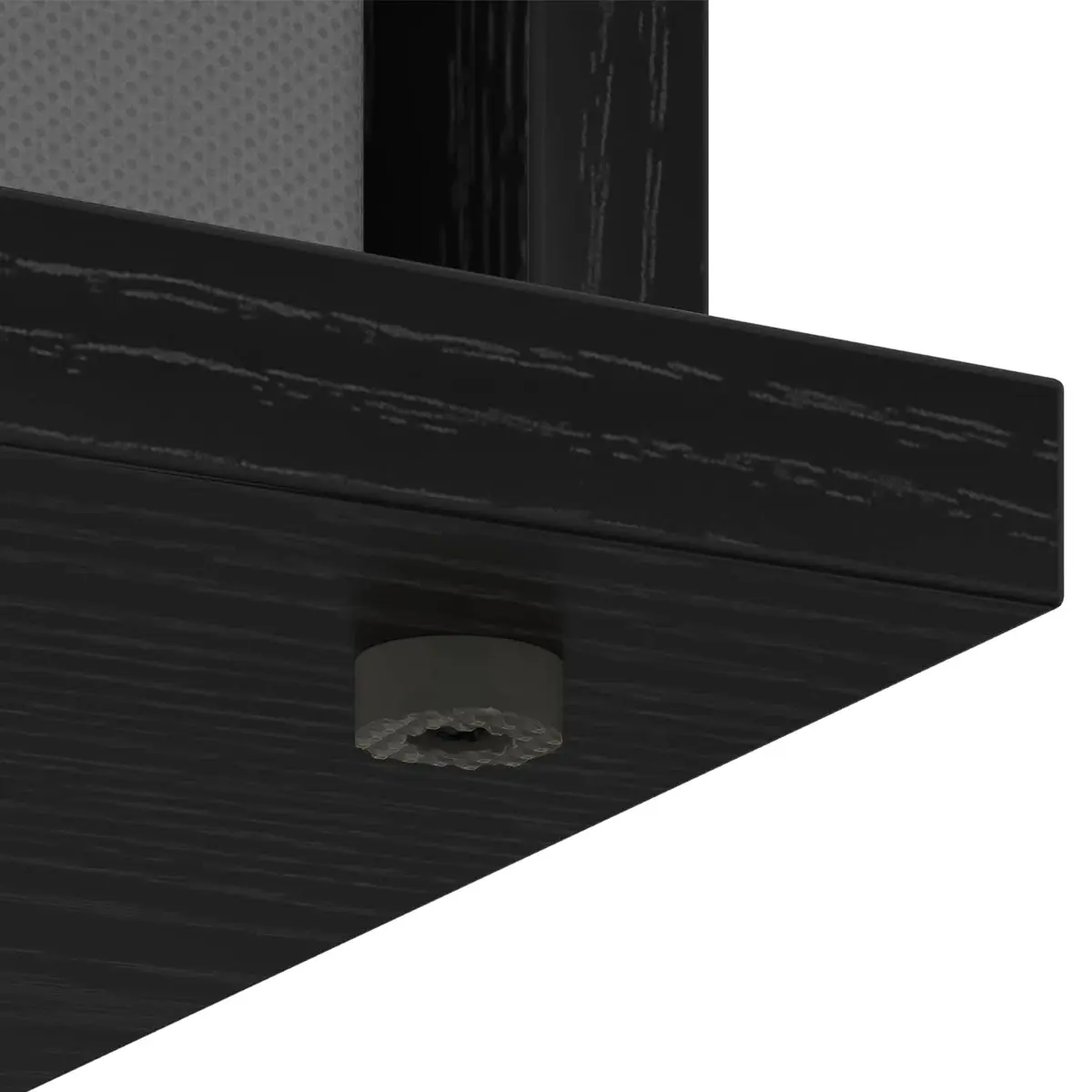 TV Stand with Drawer Black Oak Modern Living Room Storage Unit 79x40x48cm