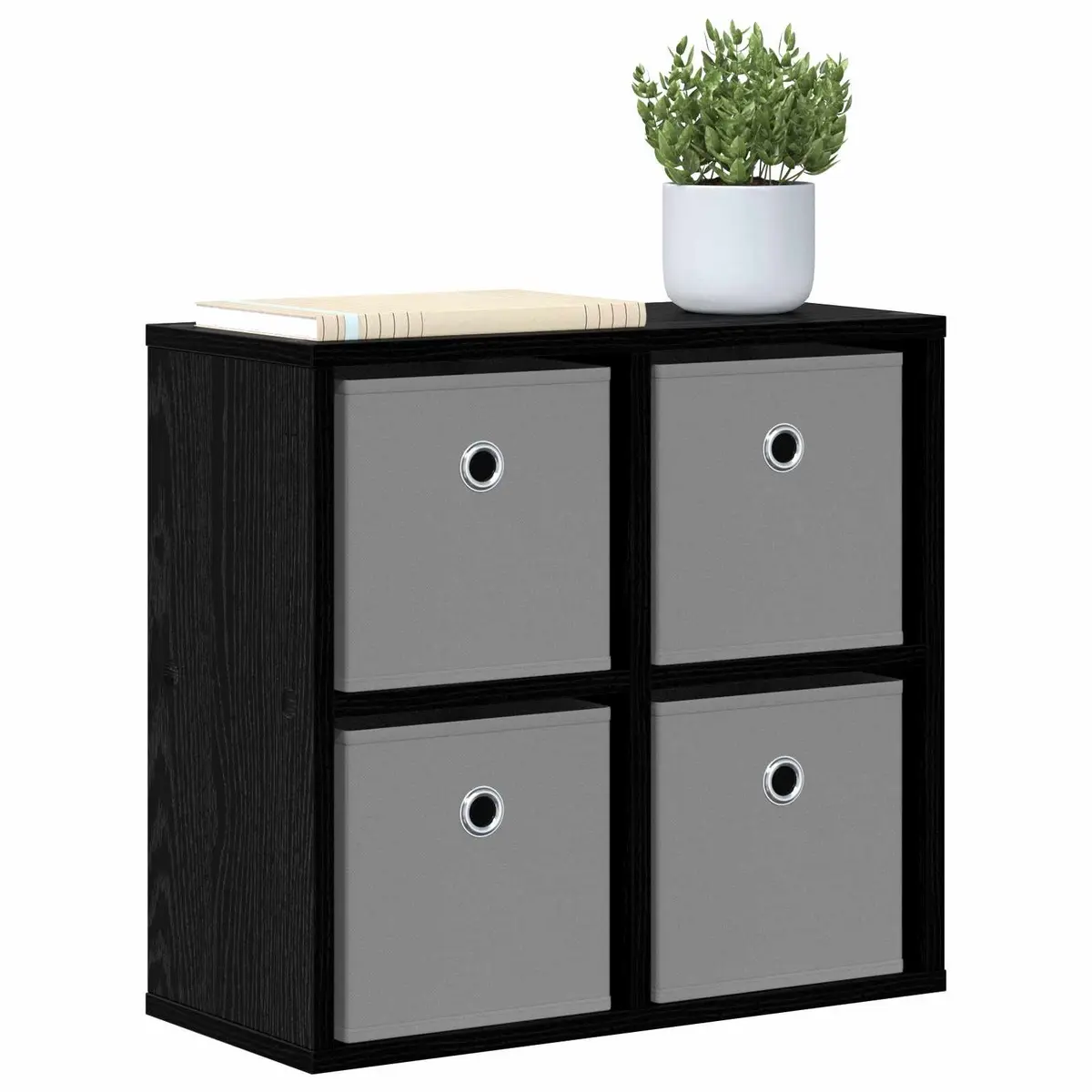 Sideboard with Drawer Black Oak Storage Cabinet Living Room Buffet 49.5 x 22 x