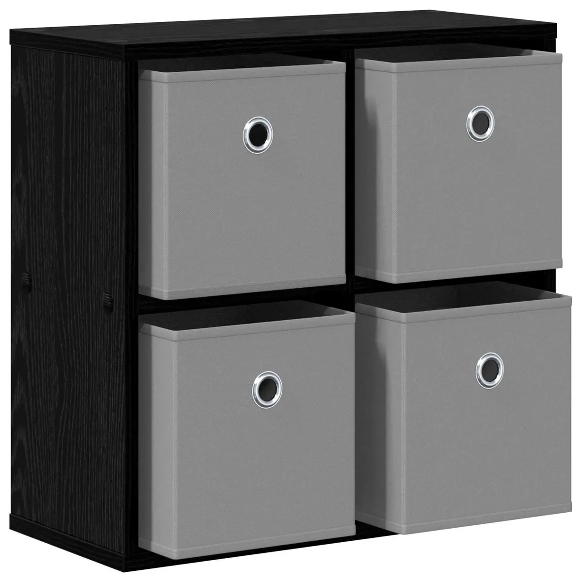 Sideboard with Drawer Black Oak Storage Cabinet Living Room Buffet 49.5 x 22 x