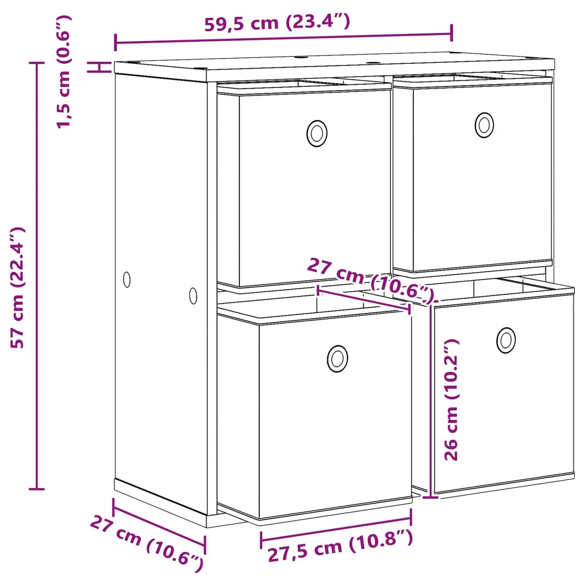 Sideboard with Drawer White Storage Cabinet Living Room Furniture Modern Design