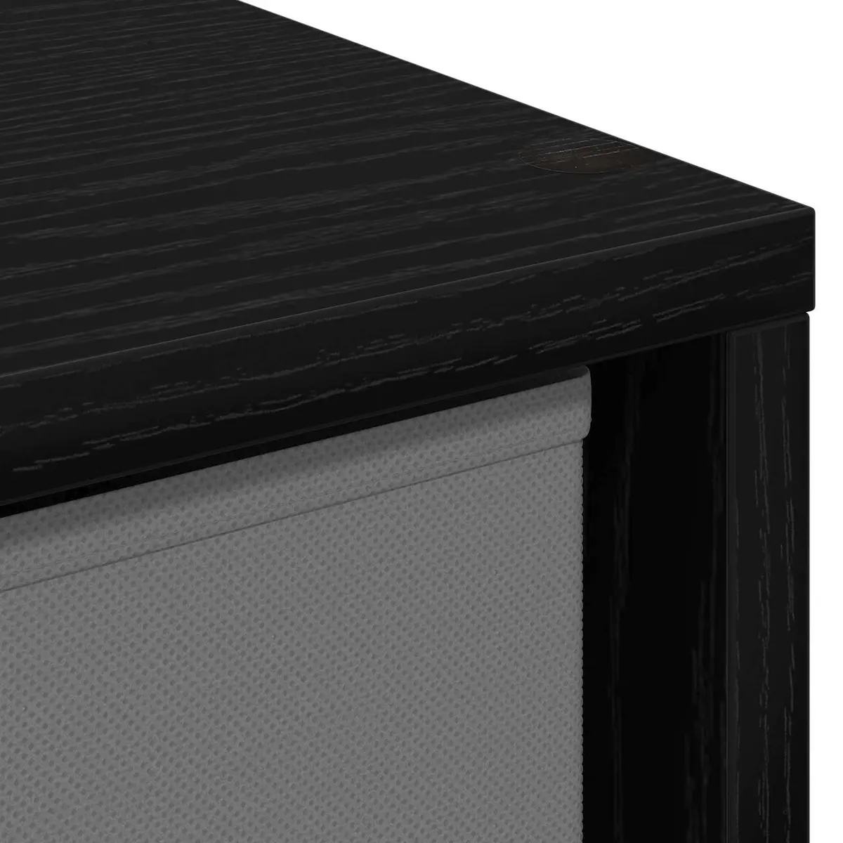Sideboard Black 30.5 x 27 x 84.5 cm Modern Storage Cabinet with Drawer