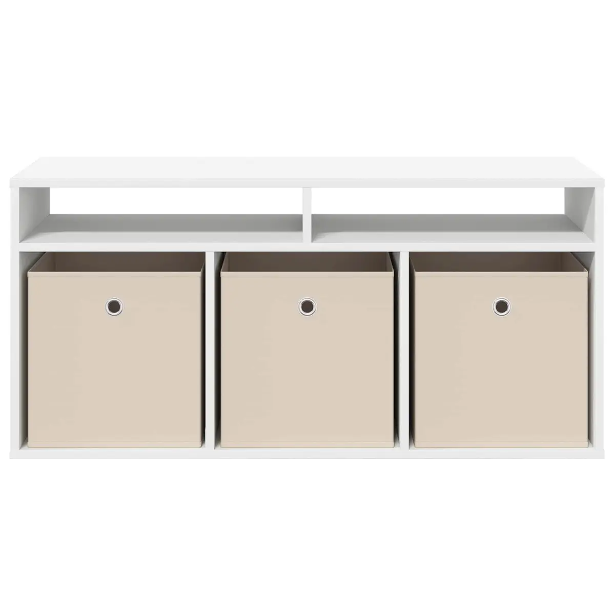 Lowboard White 102 x 32 x 48.5 cm Storage Cabinet with Drawer
