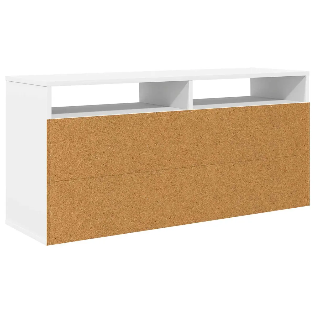 Lowboard White 102 x 32 x 48.5 cm Storage Cabinet with Drawer