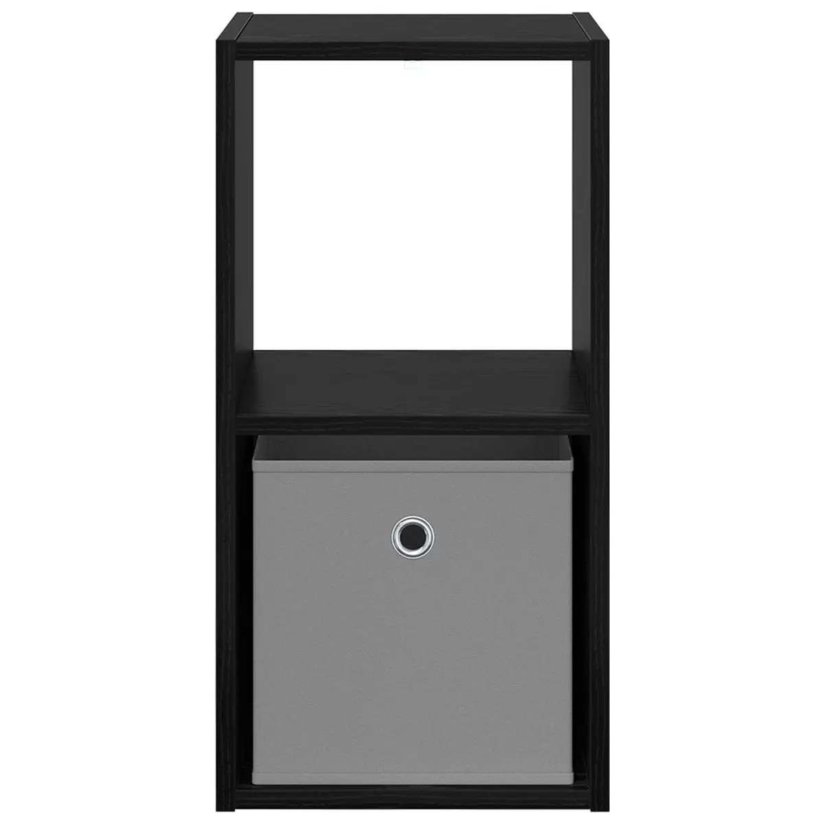 Bedside Table Black 30.5 x 27 x 59.5 cm Modern Storage with Drawer