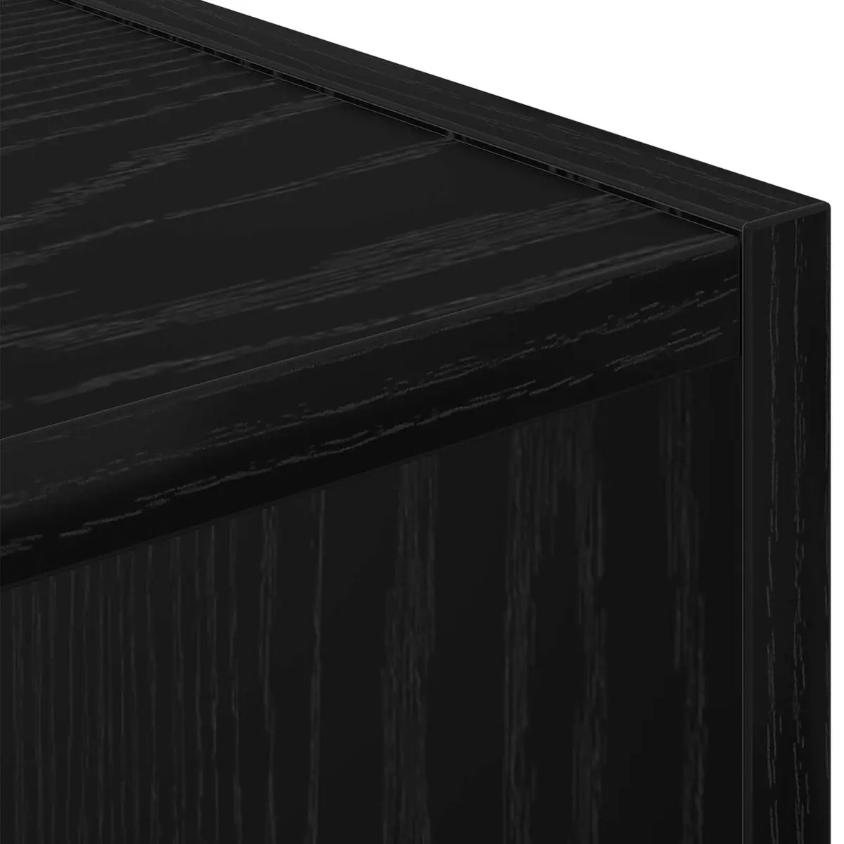 Bedside Table Black 30.5 x 27 x 59.5 cm Modern Storage with Drawer