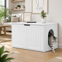 White Cat House: Stylish, Functional, and Cozy