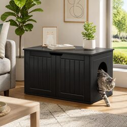 Quality Black Cat House for Your Indoor Pet - 85 x 55 x 50.5 cm