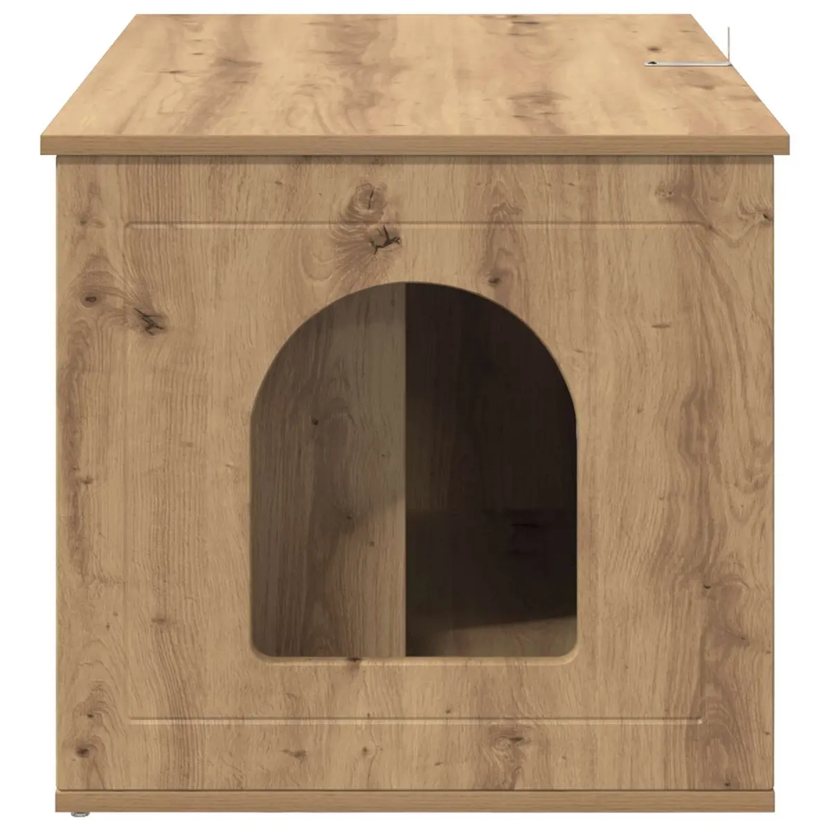 Cat House Brown 85 x 55 x 50.5 cm Modern Indoor Pet Furniture Corner Den Shelter