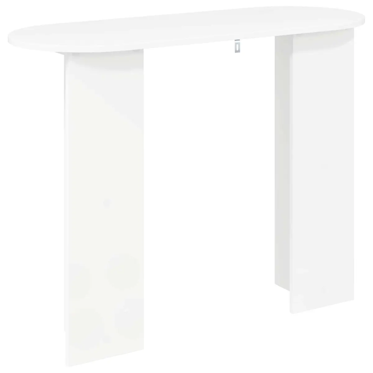 Console Table White Modern Design Engineered Wood Accent Hallway Entryway