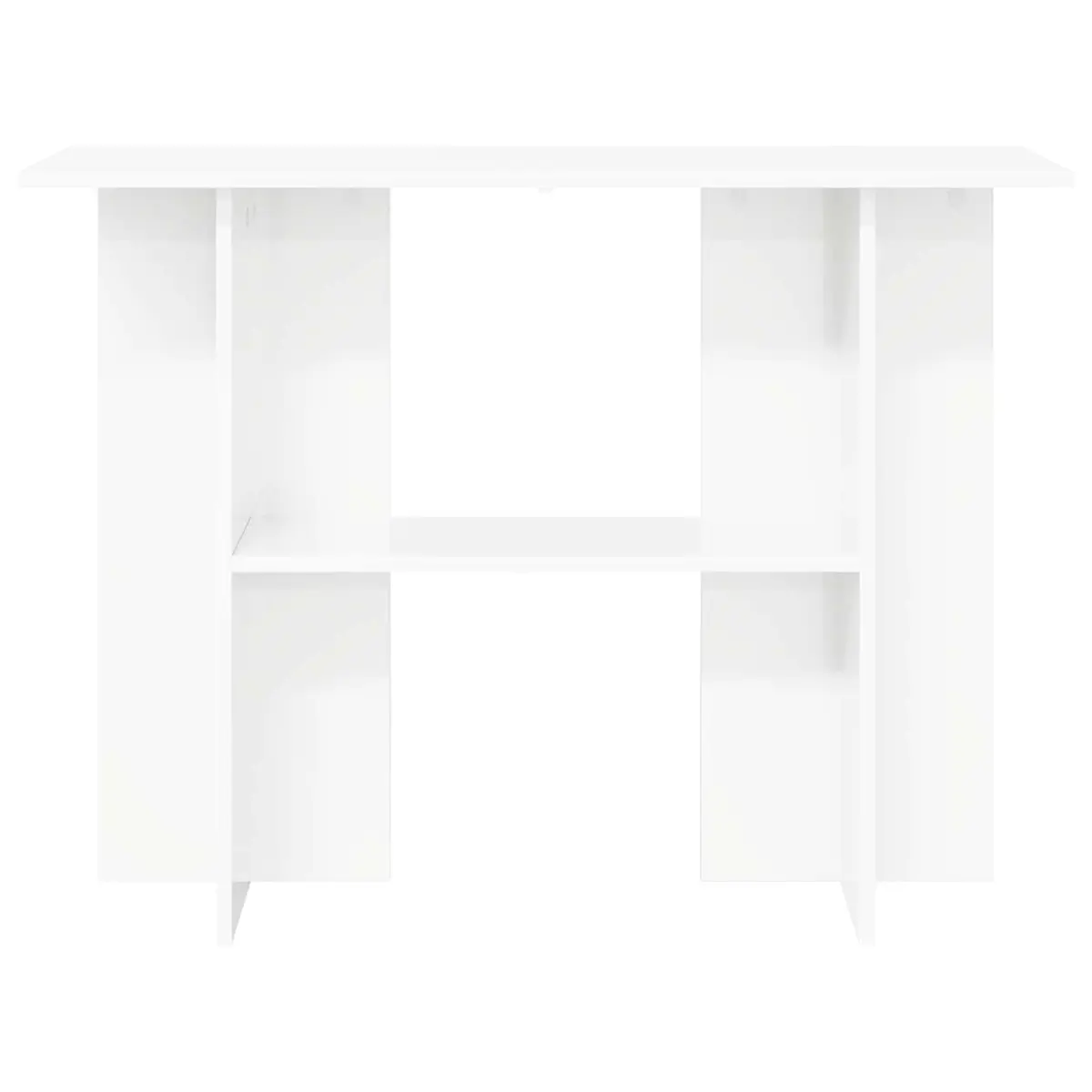 Console Table White 100x30x75cm Engineered Wood Clean Lines Polished