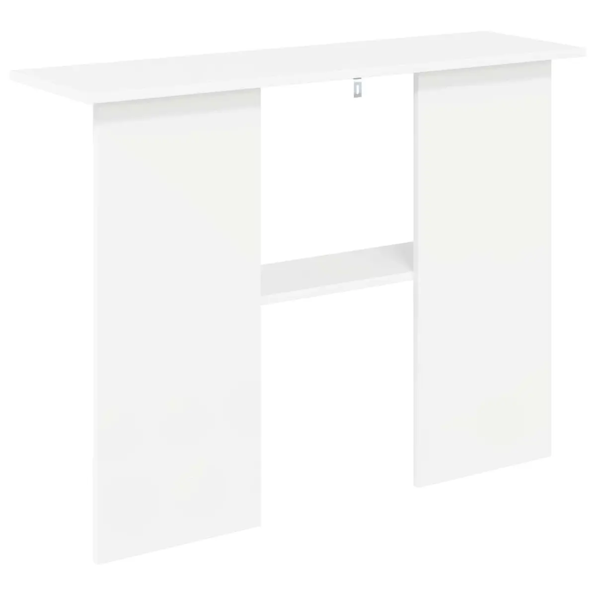 Console Table White 100x30x75cm Engineered Wood Clean Lines Polished