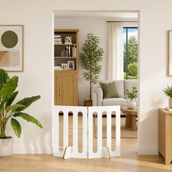 Compact Folding Pet Fence with Stylish Design