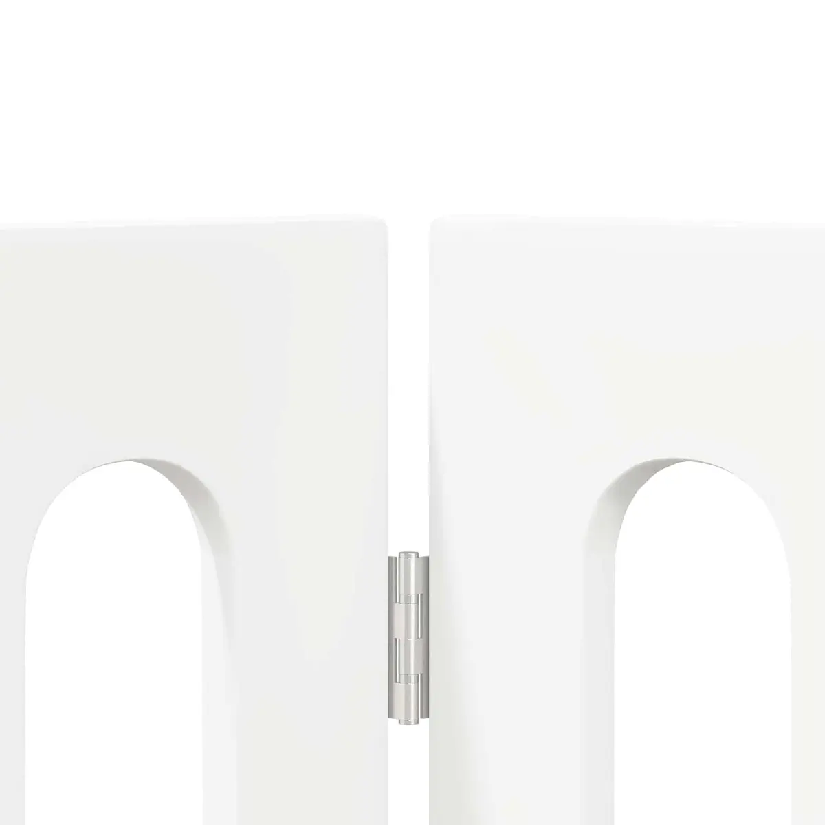Folding Pet Fence White 4 Panels Indoor Dog Gate Playpen Barrier 201 x 38 x 70 cm