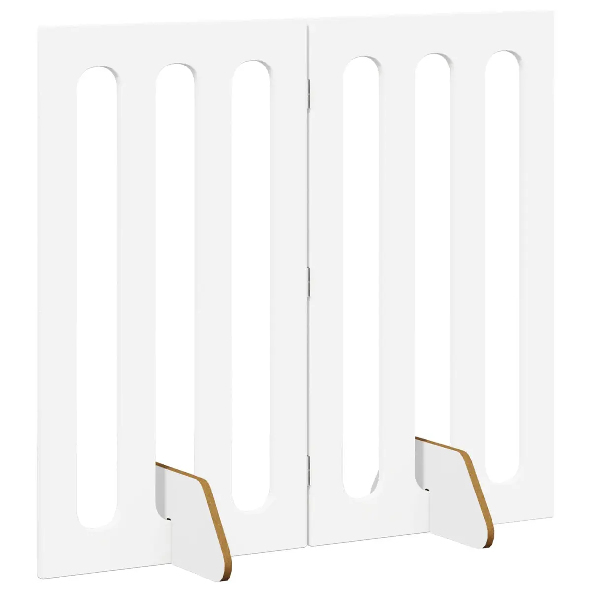 Folding Pet Fence White 100.5 x 38 x 90 cm Indoor Barrier Panel Gate 2 Piece