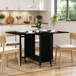 Compact and Functional Folding Dining Table Design