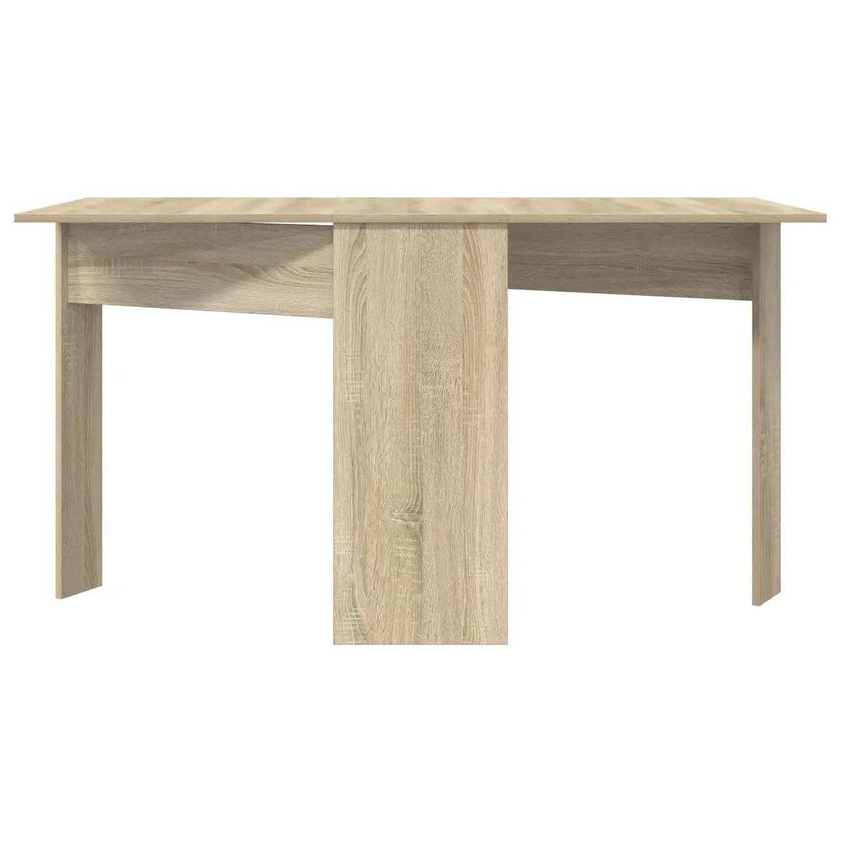 Dining Table Brown 138x70cm Extendable Folding Tabletop