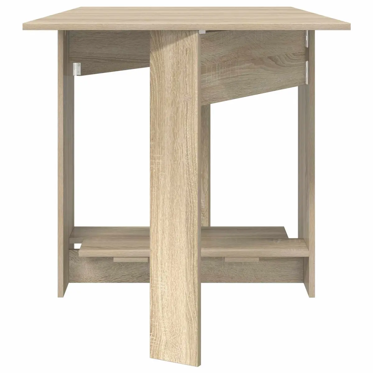 Dining Table Brown 138x70cm Extendable Folding Tabletop
