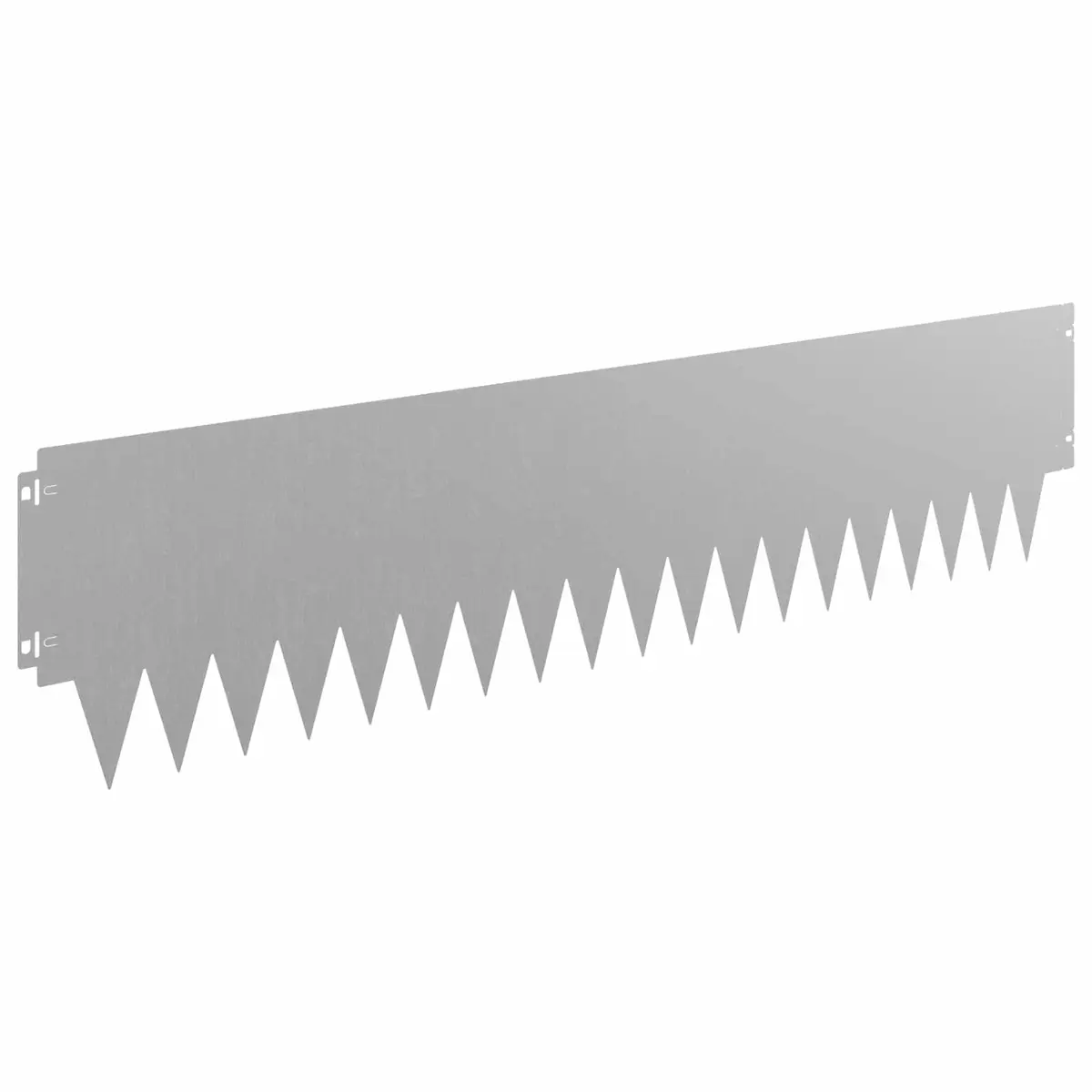 Metal Lawn Edging Brown 10 Pieces Flexible Interlocking Steel Garden Border