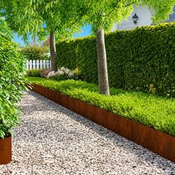 Steel Lawn Edging – Easy Installation, 20 Flexible Pieces