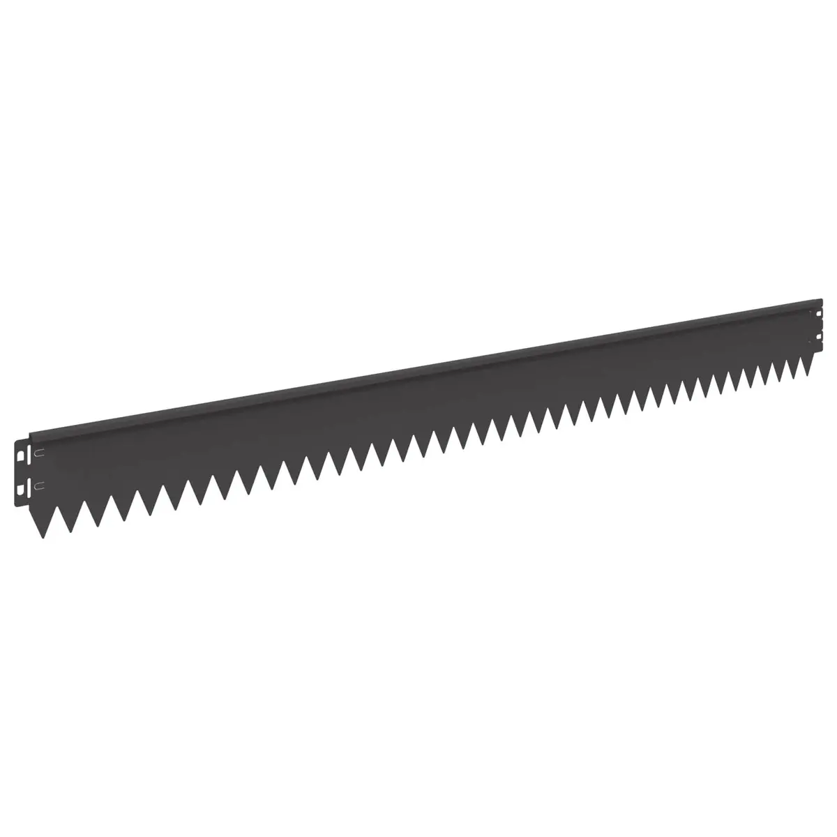 Garden Lawn Edging Steel Black 103x10cm Flexible Landscape Border