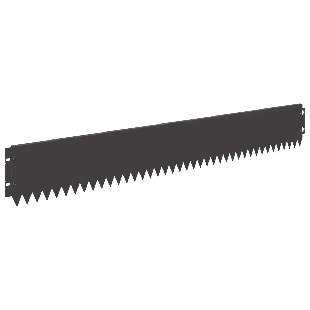 Garden Lawn Edging 20 pcs Bent Top Steel Border Edge 103x15cm Landscape Divider