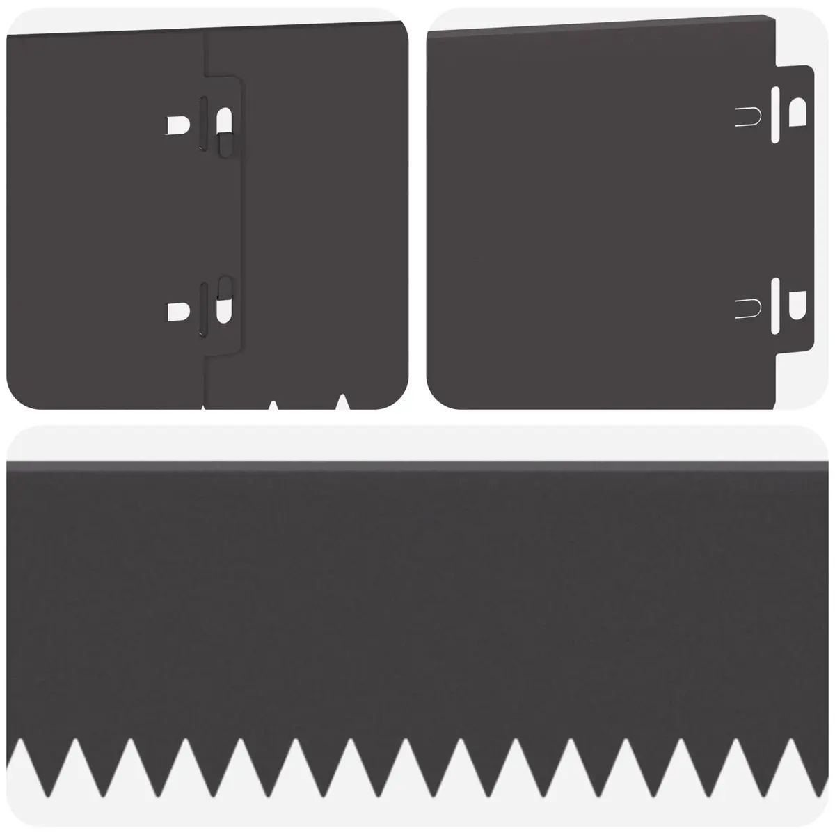 Garden Lawn Edging 20 pcs Bent Top Steel Border Edge 103x15cm Landscape Divider