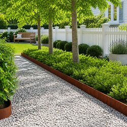 Concise 10-Piece Steel Lawn Edging Set