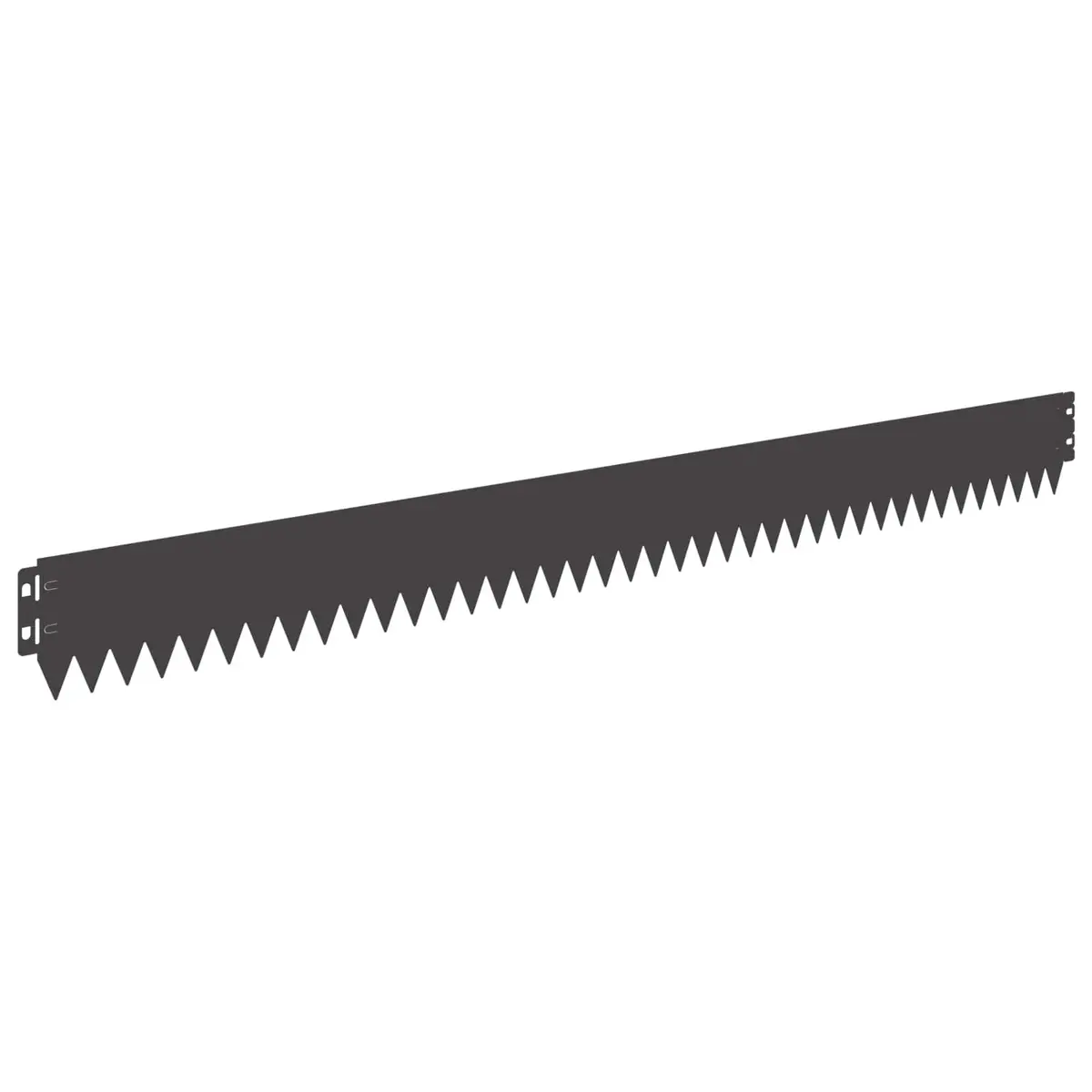 Garden Lawn Edging Black Steel 103x10cm Flexible Weather Resistant Landscape Border Edge