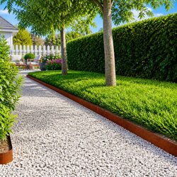 Lawn Edging Border Steel 10 pcs – Perfect for Your Garden
