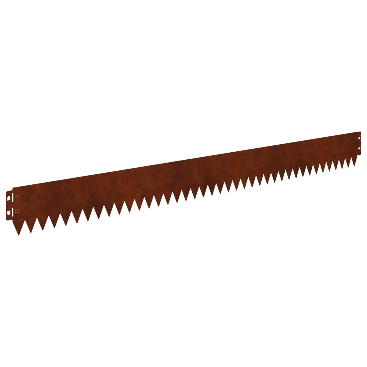 Lawn Edge Garden Border Edging 10 pcs 103x10cm Steel Rusty Top Fold Landscape