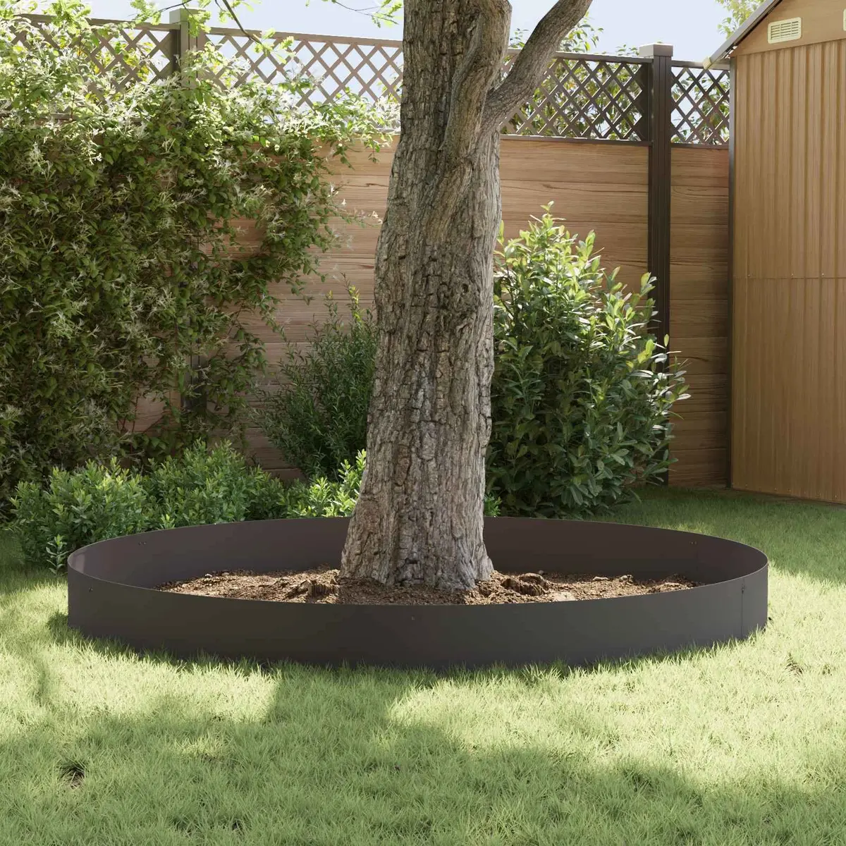 Lawn Edge Steel Black 103x30cm Top Fold 10 Piece Garden Border Edging
