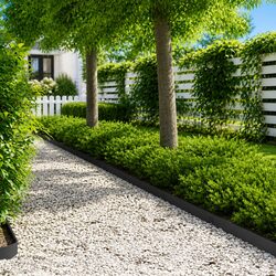 Concise Garden Lawn Edging Border in Steel - 10 Pieces