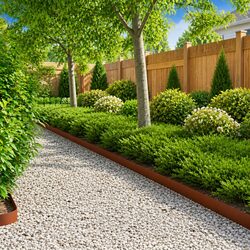 Garden Edging Barrier - 10 Pieces Made from Steel