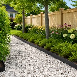 Steel Garden Edging Set: 10 Flexible Pieces