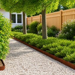 Compact Lawn Edging - Durable Steel, 10 Pieces