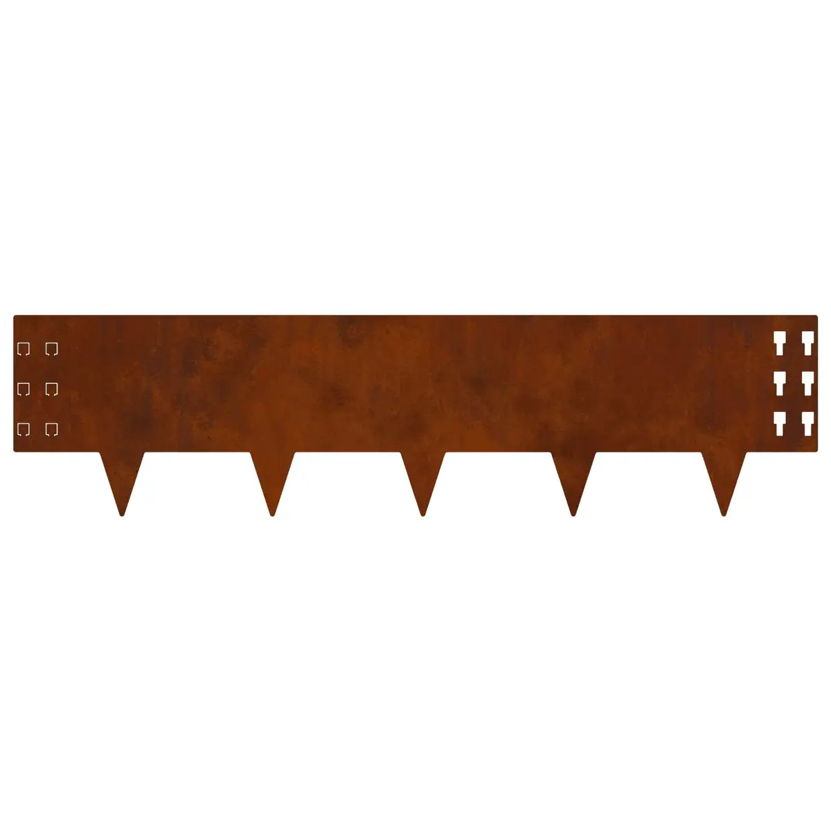 Garden Lawn Edging Brown Steel 100 x 25 cm Flexible Durable Borders