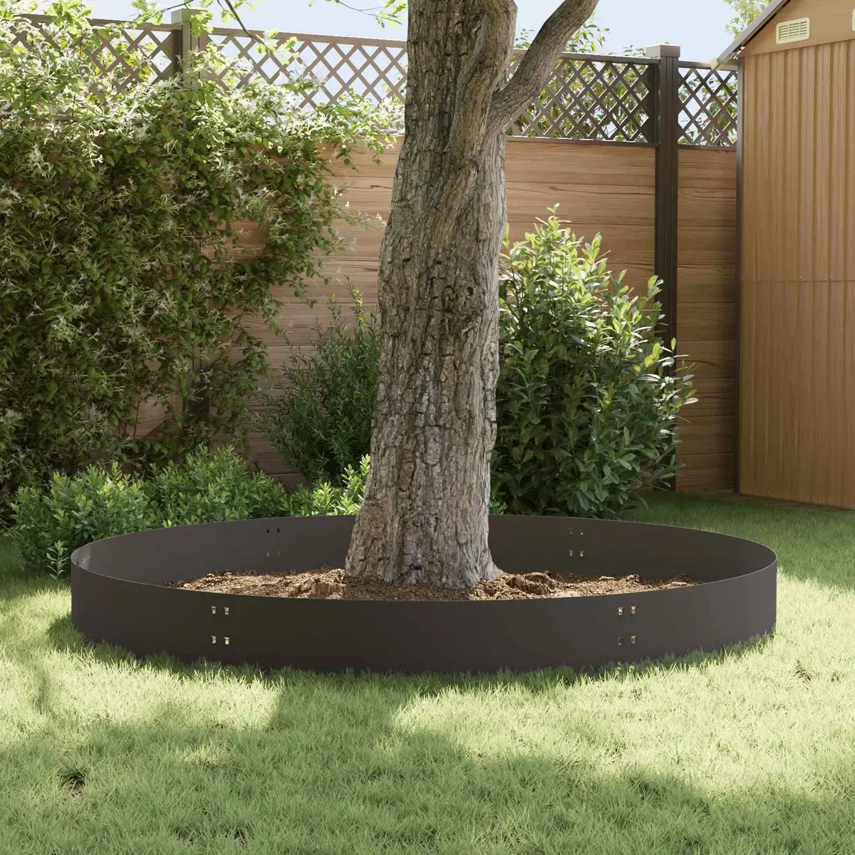 Steel Lawn Edging Black 100 x 30 cm Flexible Landscape Barrier
