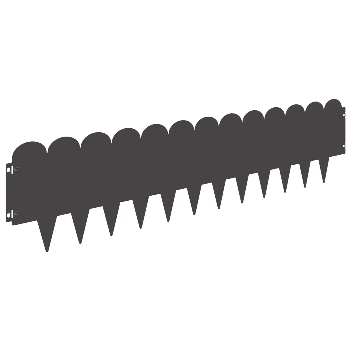 Garden Lawn Edging Black 103x25cm Steel Flexible Border
