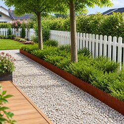 Compact Steel Garden Edging - 20 Pieces for Easy Installation