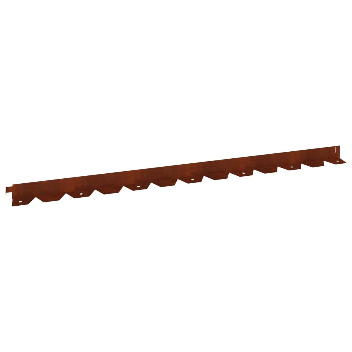 Garden Lawn Edging Brown 102cm Flexible Steel Border Landscape 20 Piece