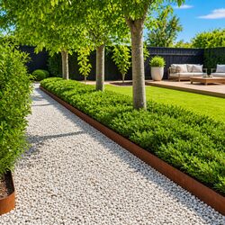 Flexible Garden Lawn Edging Steel Set
