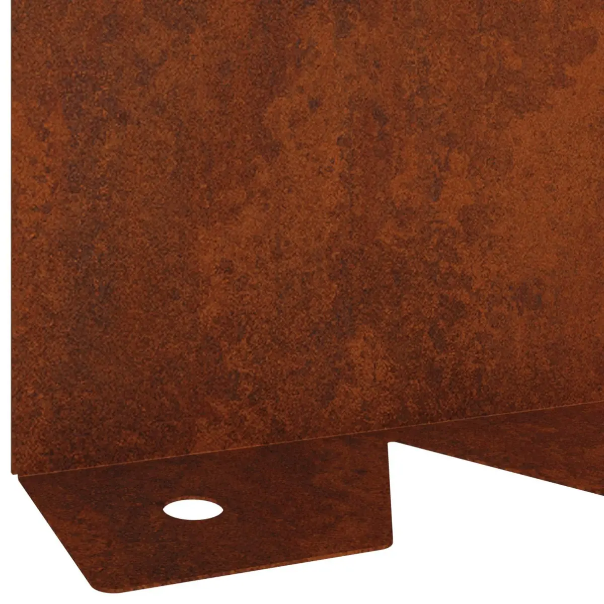 Garden Lawn Edging Steel 10 Pieces Flexible Borders Landscape 102cm Rusty Brown