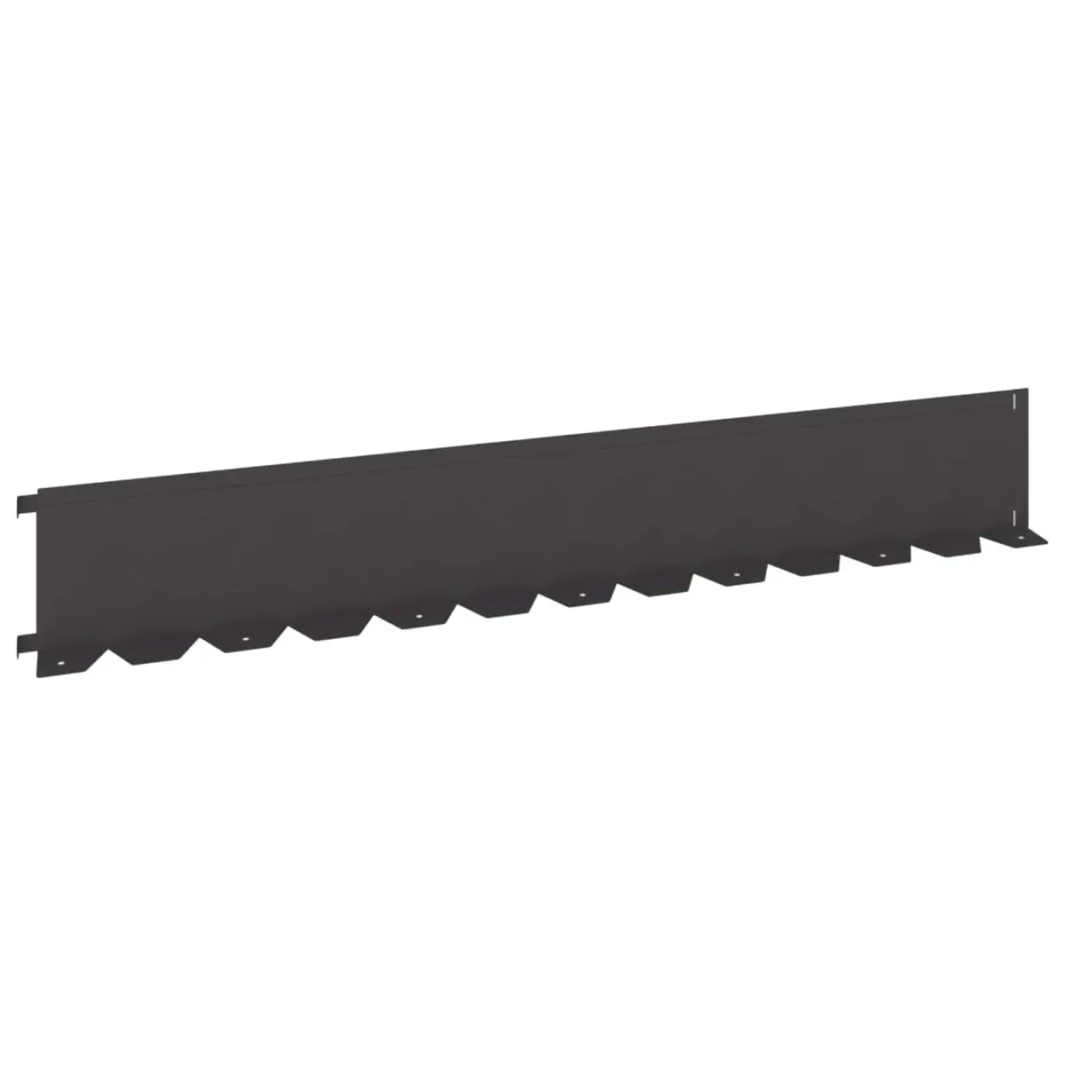 Garden Lawn Edging Border Black 10 Piece Flexible Steel Landscape Barrier