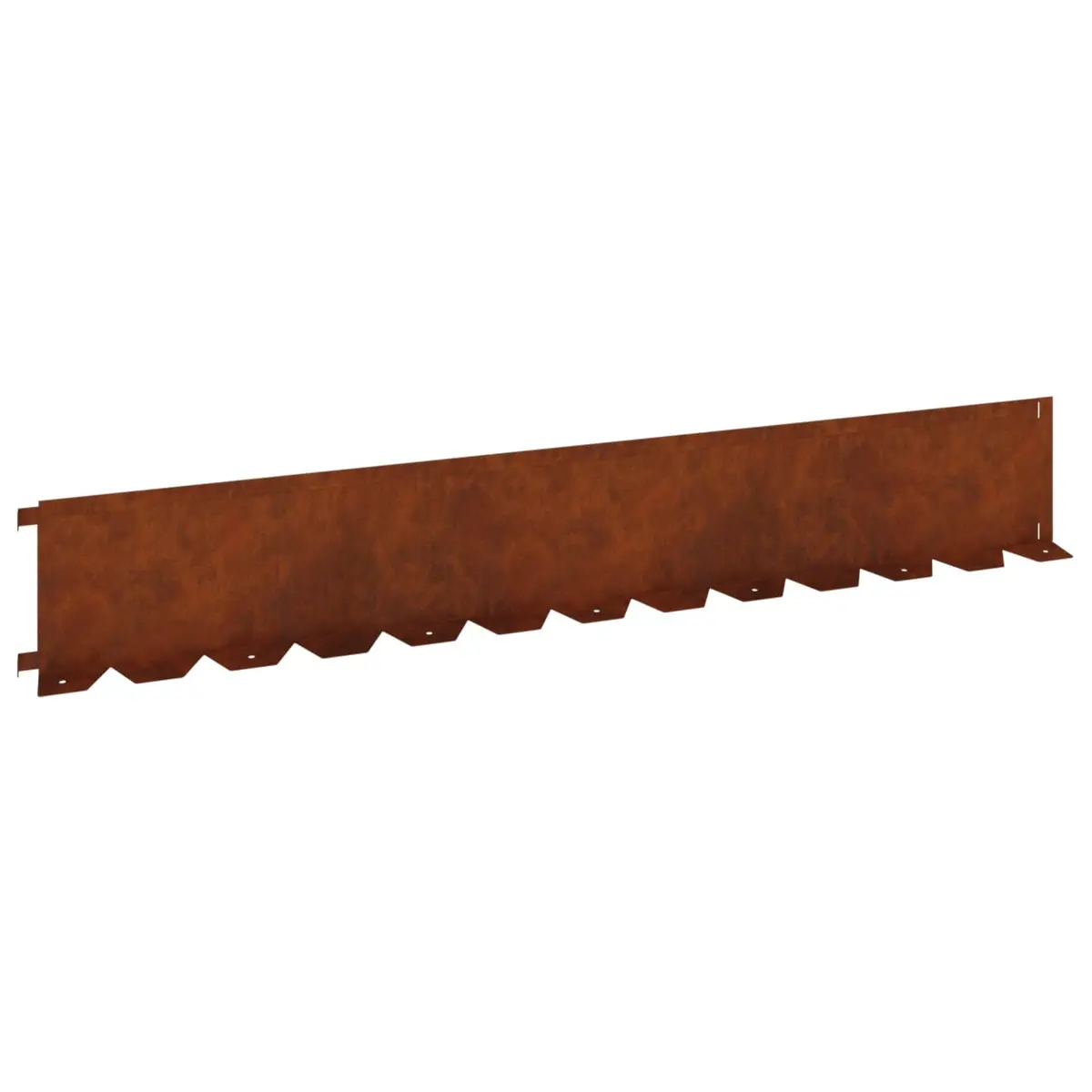 Garden Lawn Edging Brown Flexible Steel Landscape Edging 20 Piece