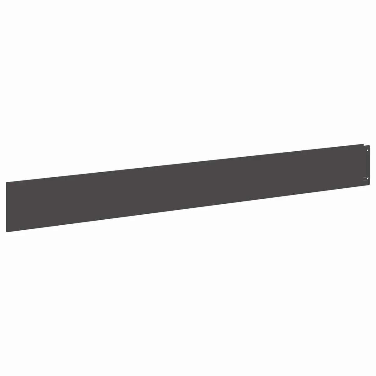 Garden Lawn Edging 10 pcs 100x12cm Steel Border Landscape Edge Top Fold Black
